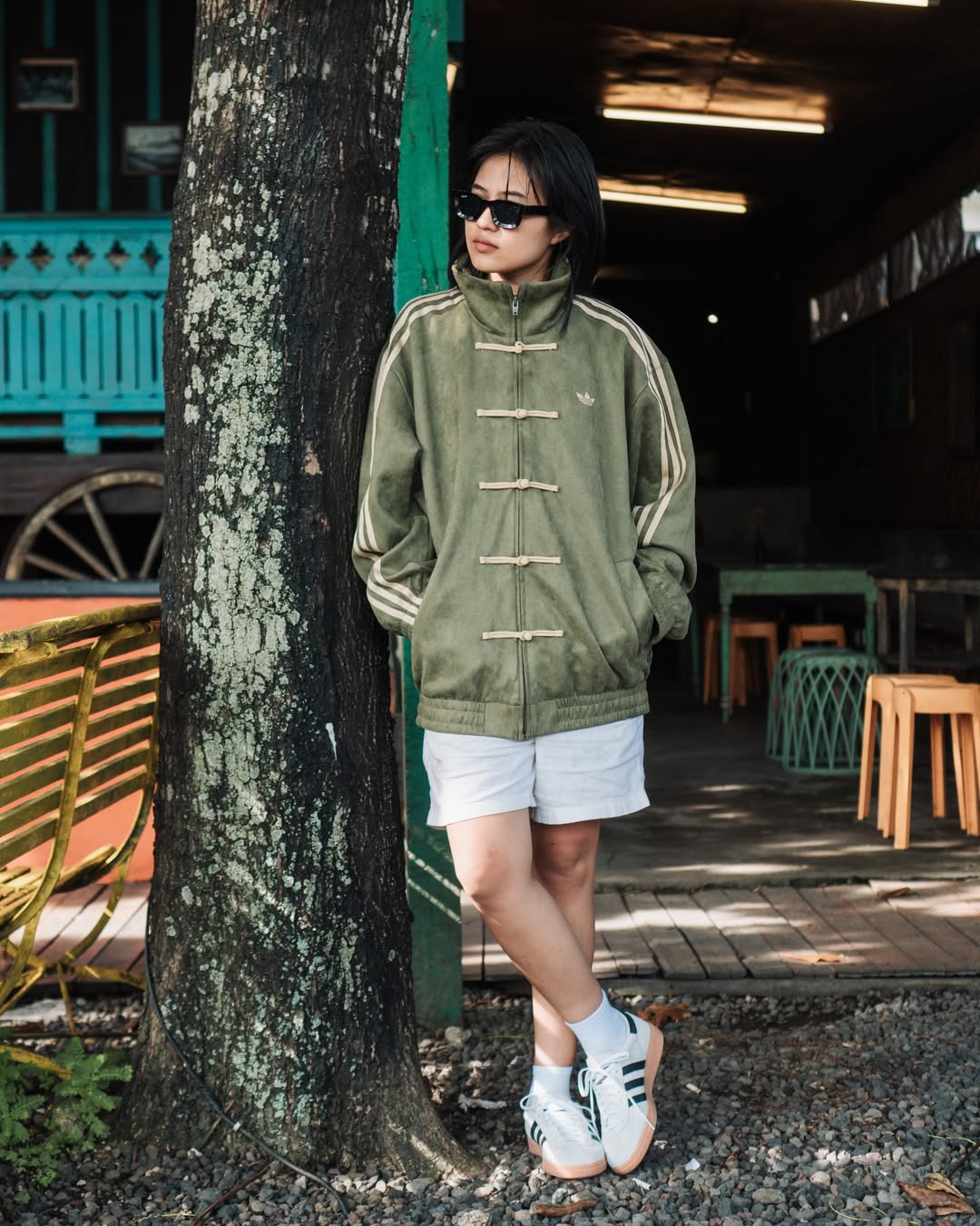 CNY Olive Green Jacket – Unisex Streetwear Outerwear | VELZR