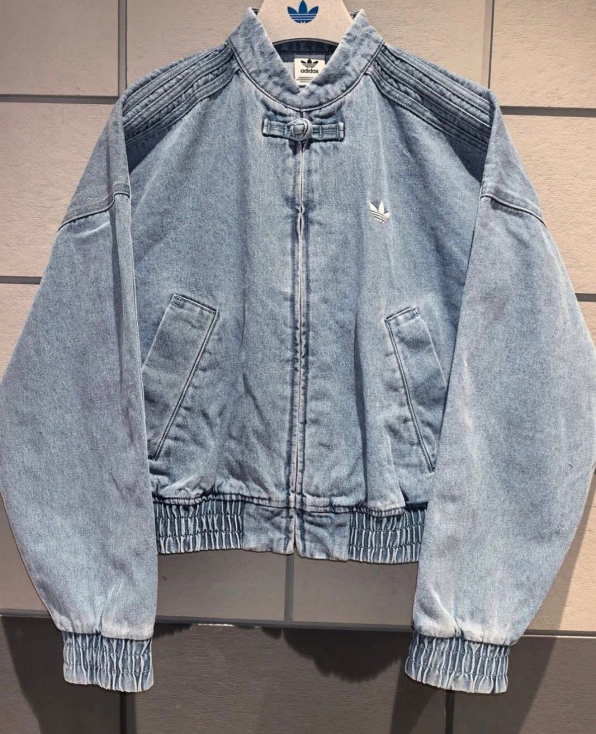 Light Blue Washed Denim CNY Jacket – Premium Unisex Streetwear Jacket | VELZR