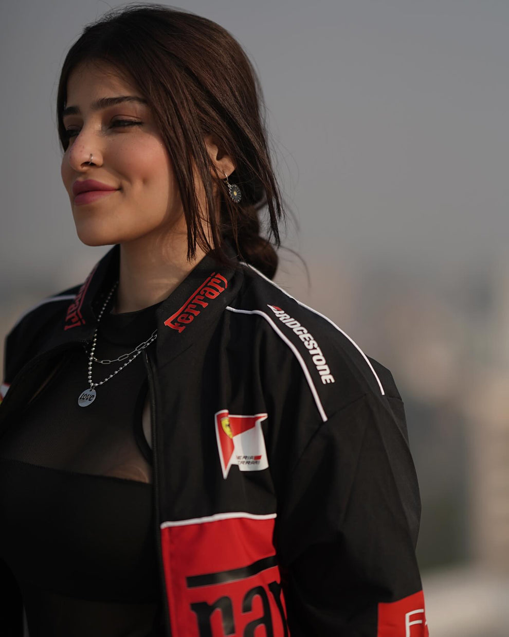 Black F1 Motorsport Racing Jacket