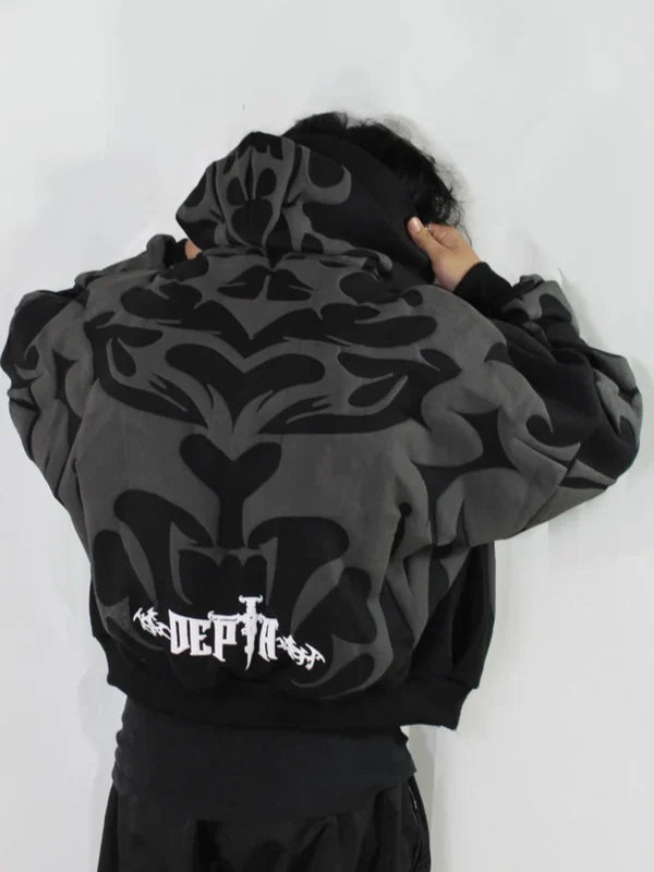 Front view of Depth Hoodie by VELZR