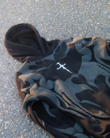 Detail view of Depth Hoodie