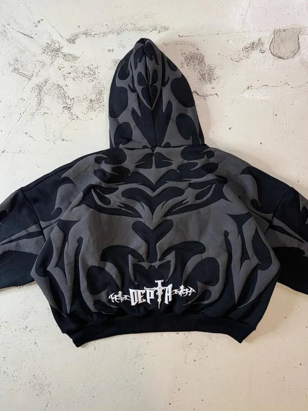 Oversized fit of Depth Hoodie by VELZR