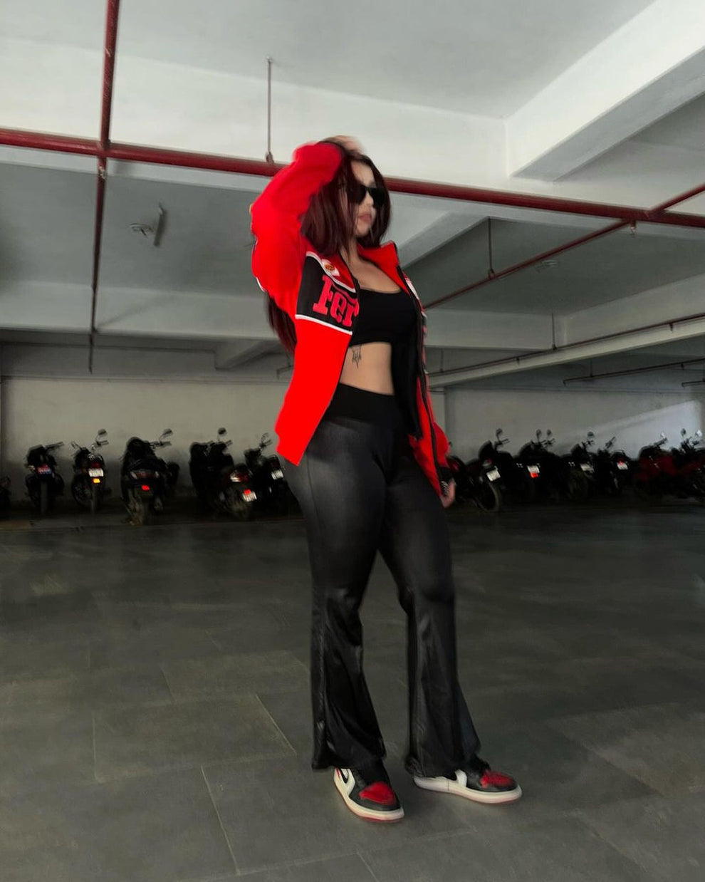 Red Ferrari F1 Inspired Racing Jacket