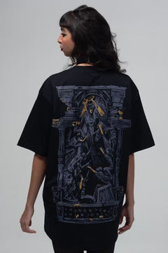 Divine Duality Oversized Boxy Fit T-Shirt | VELZR